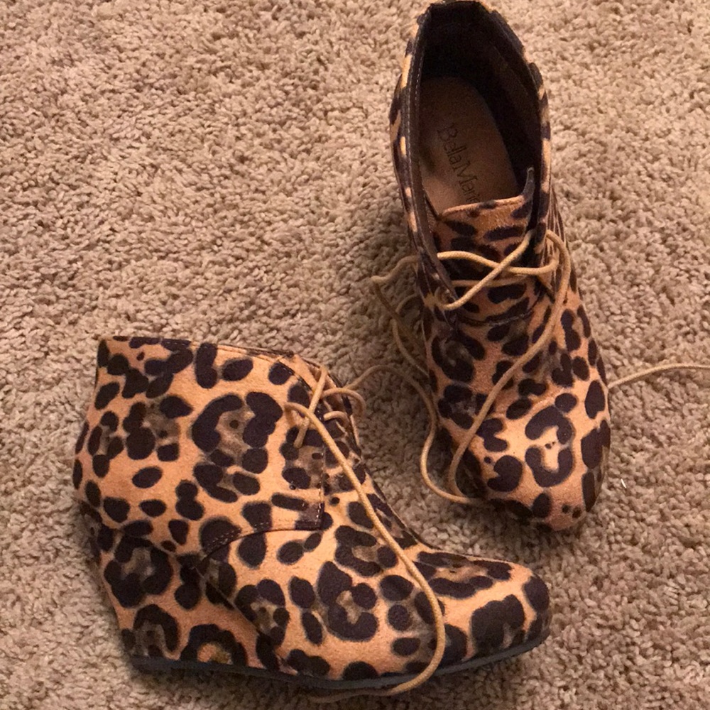 Leopard Wedges - Picture 1 of 5
